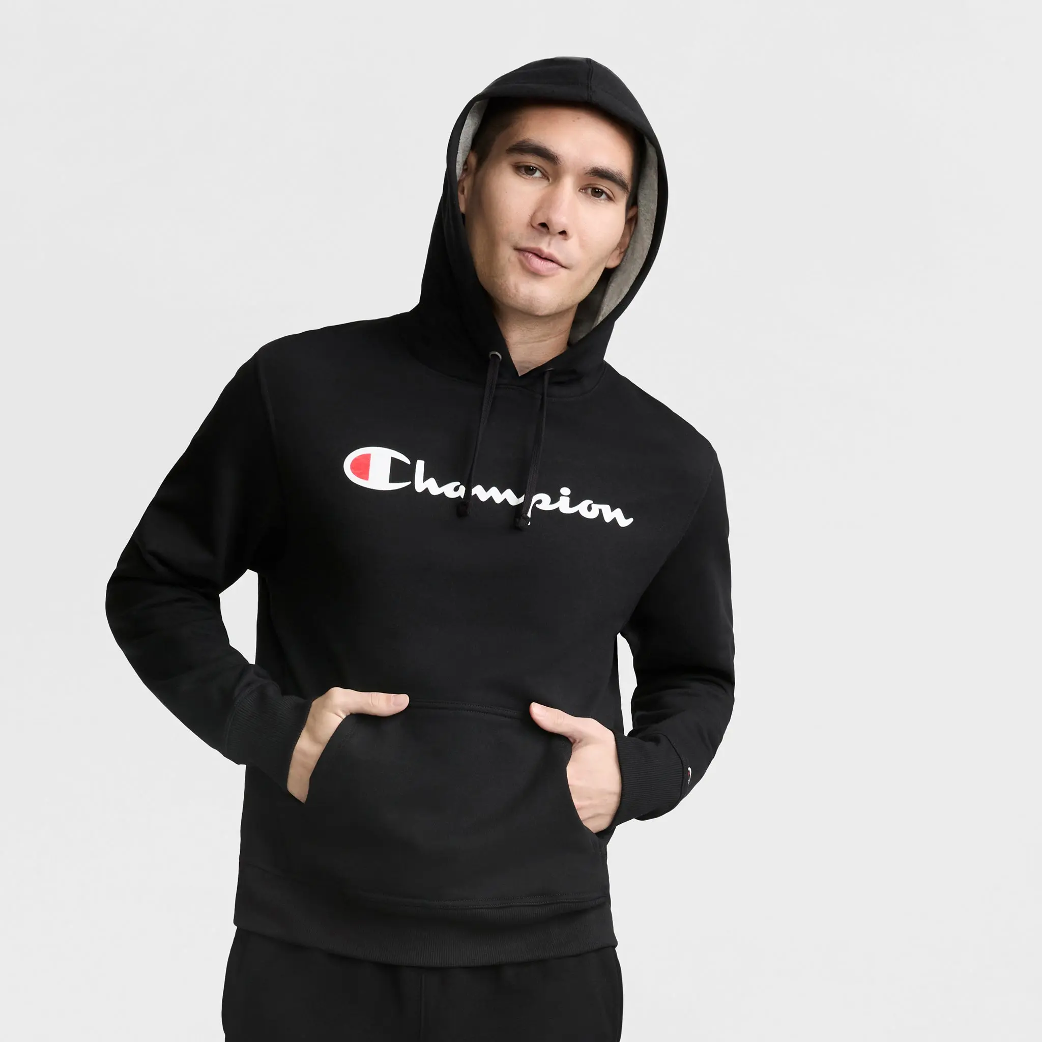 Champion Powerblend Hoodie, Full Script Logo