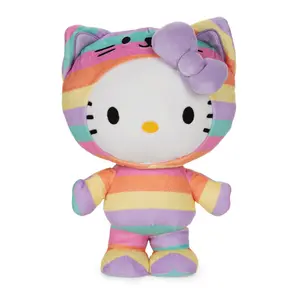 GUND Sanrio Hello Kitty in Rainbow Outfit 9.5" Plushy