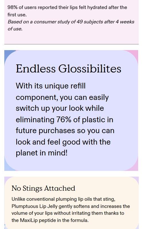 KraveBeauty Plumptuous Lip Jelly - Nourishing Lip Oil with Upcycled Plum Oil & MaxiLip for Smooth & Firm Lips Over Time