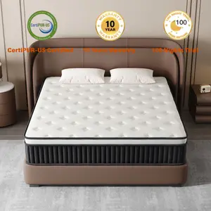 10/12/14 Inch Twin Full Queen King , Hybrid Memory Foam mattresses in a Box | Pocket Spring +Zoned Support | Soft and Comfortable, Pressure Relief, Medium Firmness, CertiPUR-US Certified(colchones para cama | queen size mattress | full size mattress)