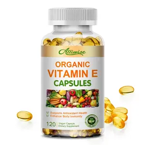 ALLIWISE Vitamin E 1000 IU 120 Capsules - Supports Skin, Hair, Immune and Eye Health
