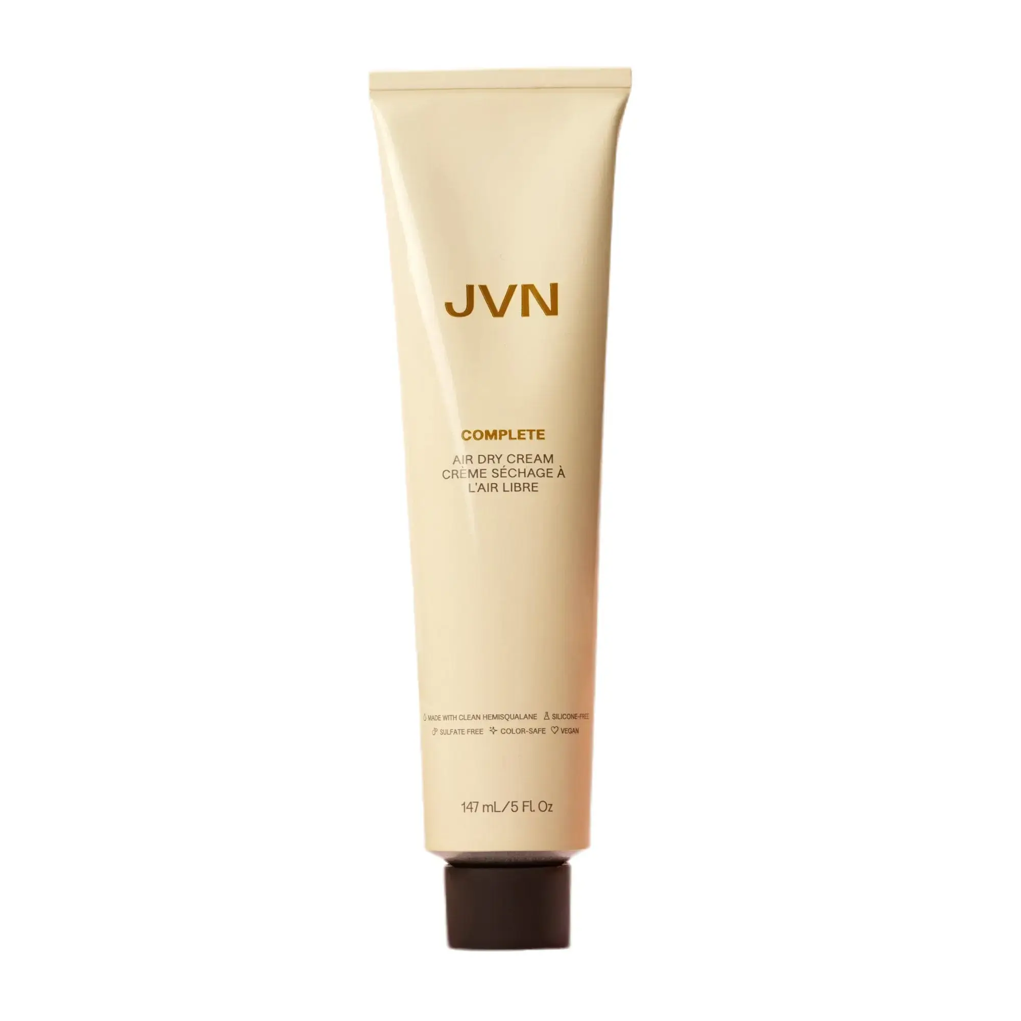 JVN No Heat Complete Air Dry Cream, 5 Fl Oz, Hair Smoothing Cream Enhances Your Natural Texture, Curl Cream and Wavy Hair Products, Silicone Free