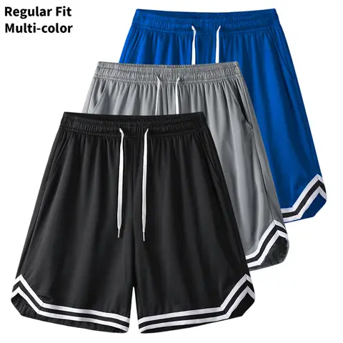 Casual athletic basketball shorts, suitable for warm-ups, shooting, and running; quick-dry fitness training shorts