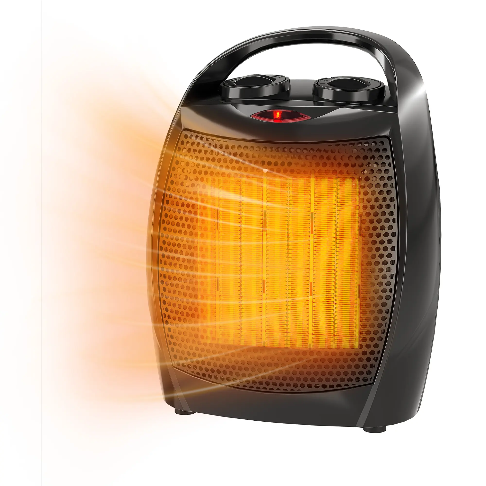 Portable Electric Space Heater Fan – 1500W/750W Fast Ceramic Heating – Adjustable Thermostat – Quiet, Safe & ETL Listed – Heats Up to 200 Sq Ft