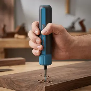 Tilswall Electric Screwdriver,4V Cordless Portable Repair Tool Set for Door Window Cabinet Furniture Desktop Home appliances Hardware DIY,25 S2 Metal Magnetic Bits,4 Torque Settings