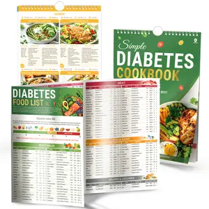 [Gift] Diabetes Cookbook & Meal Planner 2026 - 80 Recipes, 4-Week Plan, Laminated Flip Chart + Food List, 2-in-1 Pack, Low-GI Food List, Wipe-Clean Pages