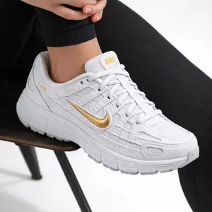 Nike P-6000 White Metallic Gold HV5064-102 GS & Women's Fashion Sneaker New