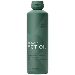 Sports Research Organic MCT Oil - Keto & Vegan MCTs C8 from Coconuts - Non-GMO & Gluten Free - Flavorless Oil - 16 oz