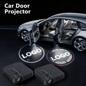 #SummerVibes 2Pcs Car Door Logo LED Light Projector Car Door Step Courtesy Welcome Lights HD Car Welcome Courtesy Ghost Shadow Lamp