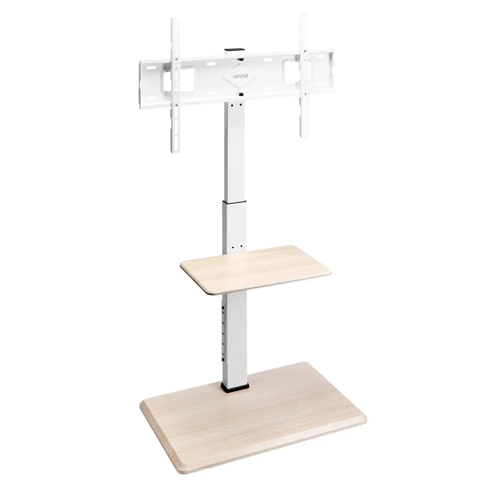 【SummerFinds】VEVOR Rolling TV Stand,  , Mobile TV Cart for 32-70 Inch Screens, 25° Left-Right Rotation and Height Adjustable TV Mount with Tray, Holds up to 88 lbs for Corner, Bedroom, Outdoor, Max VESA 600x400mm