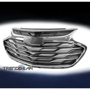 Fit 2019-2020 Chevrolet Cruze Front Bumper Upper Grille Grill Black/Chrome Trim