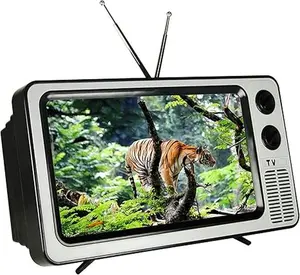 12" Retro TV 3D HD Screen Magnifier for Cell Phone - Foldable Phone Stand with Amplifier, Compatible with All Smartphones, Blue Radiation Protection, Portable Movie & Video Viewing