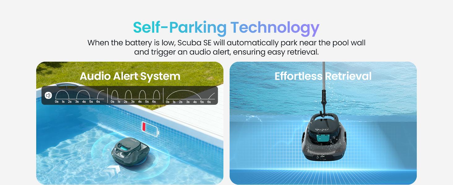 AIPER Cordless Robotic Pool Cleaner,  Lasts up to 90 Mins, Ideal for Above Ground Pools, Self-Parking，Automatic Brush #smartlivinges