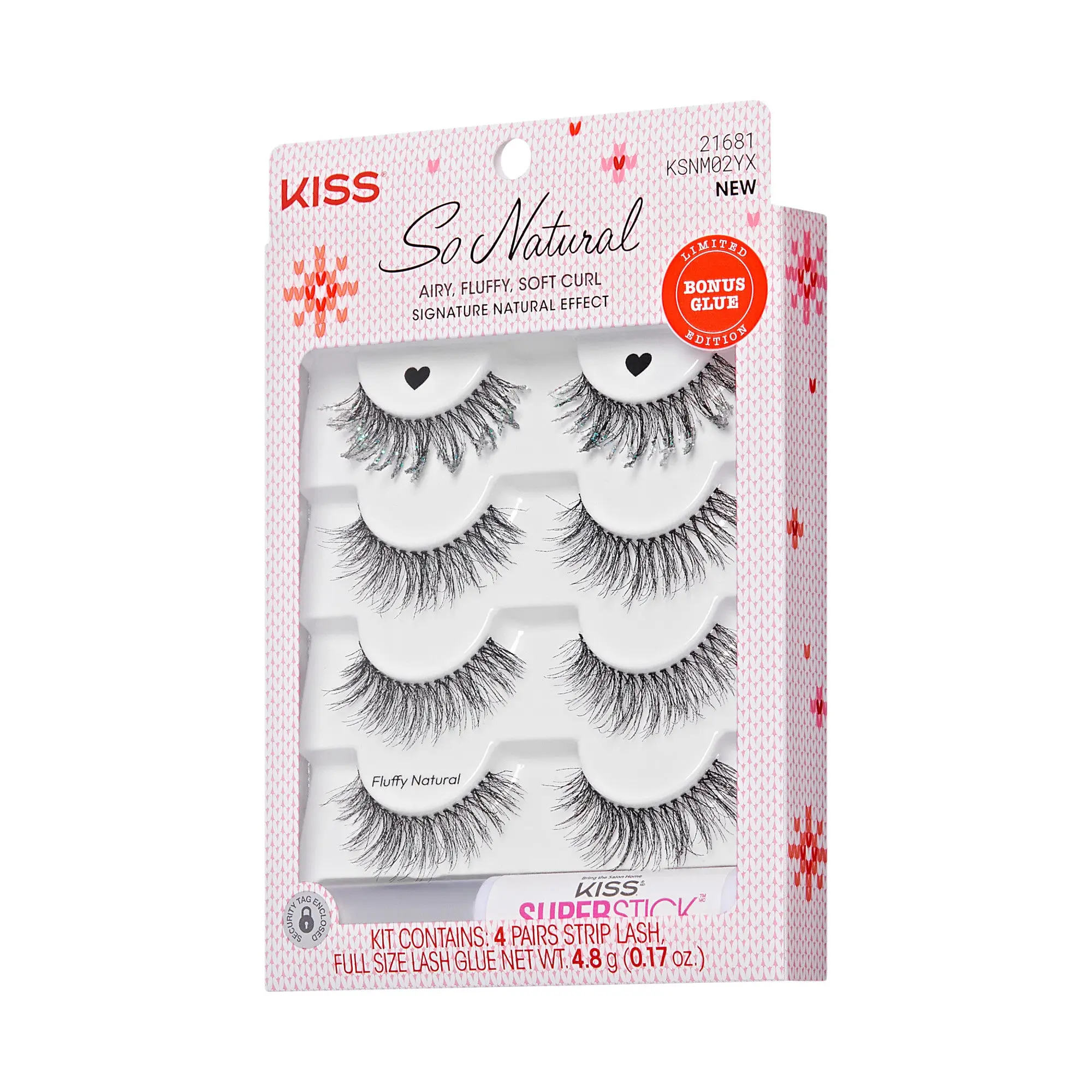 Kiss So Natural Holiday False Eyelashes – Fluffy Natural