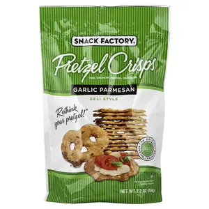 Snack Factory Pretzel Crisps, Garlic Parmesan, Deli Style, 7.2 oz (204 g)