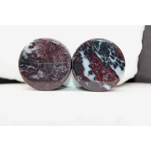 Chicken Blood Stone Plugs/Gauges for Stretched Ears