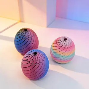 3D Printed Twisty Fidget Egg Easter Egg Design Fluid Flow Stress Relief Desktop Ornament for Home Office Fun Relaxation