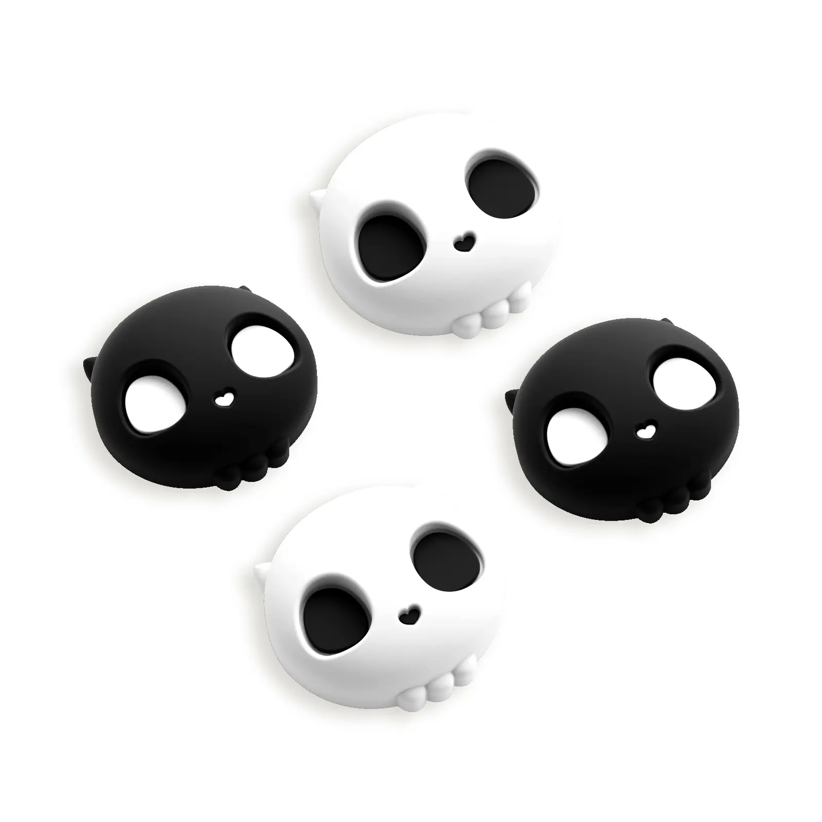 Geekshare Sweetheart Skull Silicone Controller Grips for Nintendo Switch Joy-Con, 2-Pack Soft Anti-Slip Thumb Grip Covers, Cute Gaming Console Accessory, Accessories, Cute Accessories
