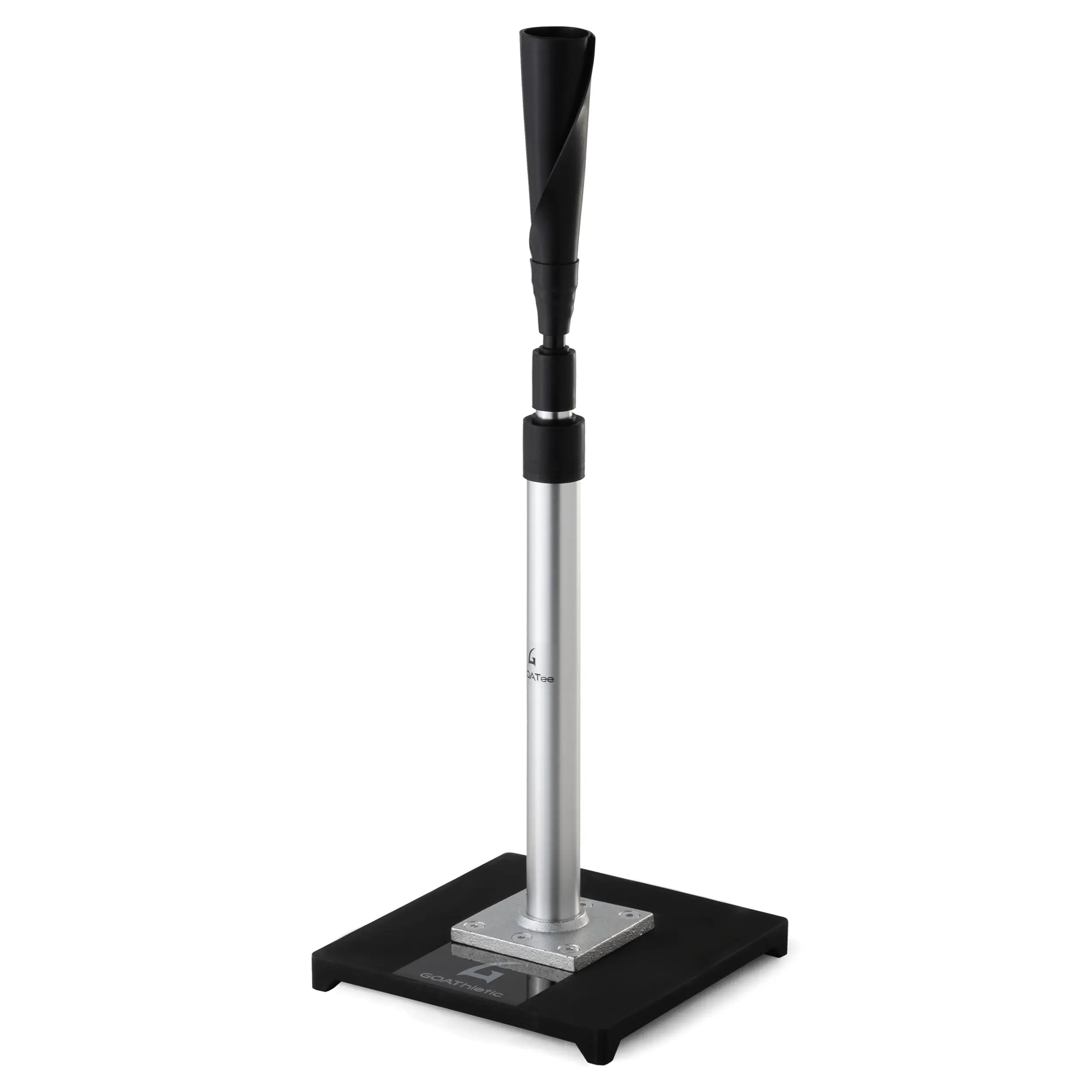 GOAThletic GOATee Heavy Duty Adjustable Batting Tee for Youth & Adult 24"-45" Portable Durable Rubber Base Training Equipment Baseball