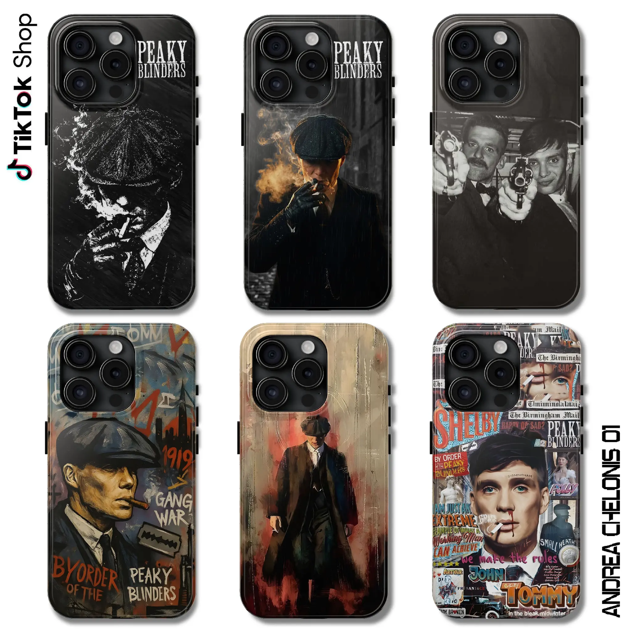 Tommy Shelby The Immortal Man Phone Case, Peaky Birmingham Phone Case, Murphy Show 17 Air Pro Max