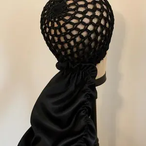 Buy 1 Get 1 FREE Pearl Necklace, 2 in 1 Satin Lined Wrap Cap Bonnet, Dual Function Easy Use Compact Design for Sleeping Hair Care, Stylish Home Headwear, 2026 Trending TikTok Self Care Gift