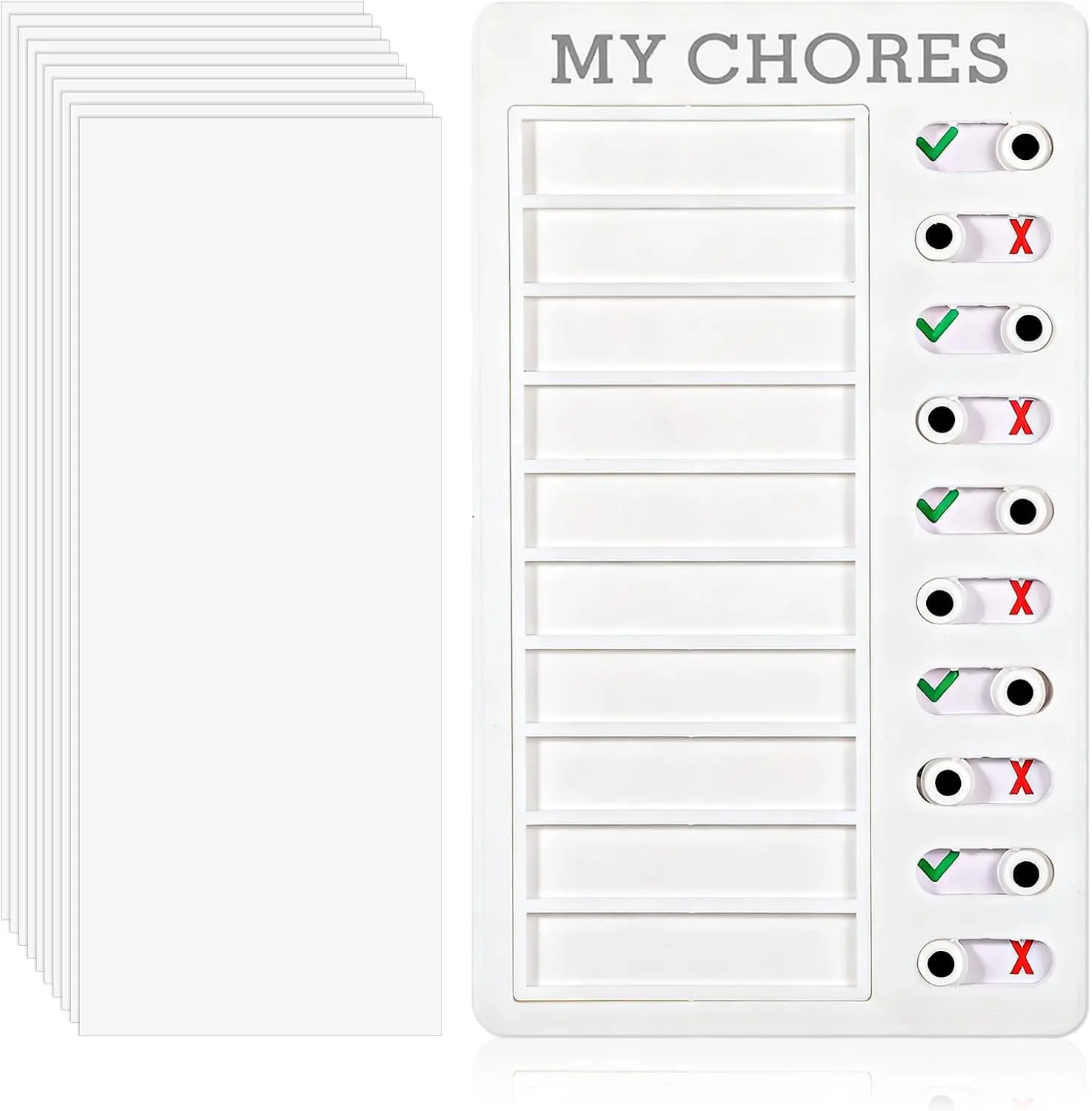 My Chores Checklist Task Planner - Daily Schedule Board for Kids & Adults - Multiple User Chore Chart - To Do List & Habit Tracker