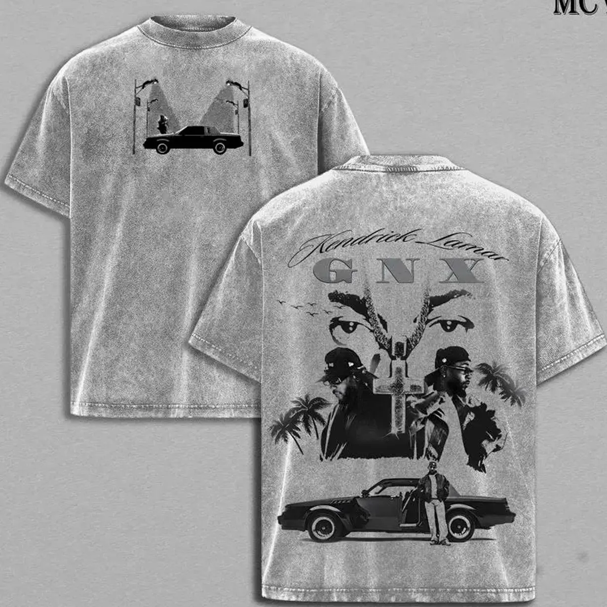 GNX K.Dot Tee – Kendric'kkLama'r Album Tour 2025 T-Shirt  Vintage Acid Wash Hip-Hop Rap Conscious Rap Heavy Cotton Oversize Unisex Retro Graphic Streetwear Music Fan Gift Top KDX