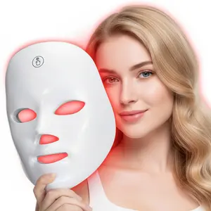 Red Light Therapy,light face mask, 7-Color LED Light Therapy Mask, Photon Skin Rejuvenation Daily Care, Wireless Charging Design, Ideal Gift for Women, Winter & Summer Home Office Skincare Facial Treatment  Beauty Pen