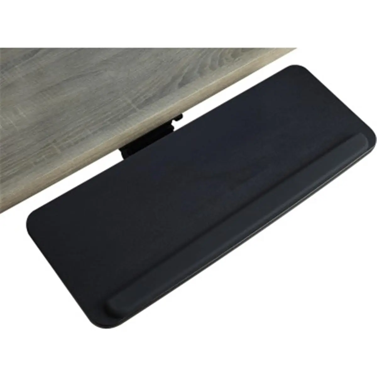 Lorell LLR99543 28.5 in. Desk Mount Ergo Keyboard Tray, Black Computer Accessory with Height-Adjust Function, Full Side-to-Side Rotation for Comfortable Position & Proper Posture Maintenance