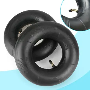 4.10/3.50-4 Heavy Duty Replacement Inner Tube with TR-87 Bent Valve Stem (2-Pack) - for Wheelbarrows, Mowers, Hand Trucks and More 3.50-4 Tire