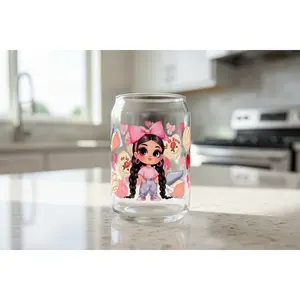 Strawberry Soda Girl - UVDTF Wrap for cups/hard surfaces sticker Crafts Kit Limited Edition
