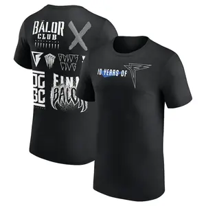 Men's Black Finn Bálor 10 Years T-Shirt Professional Wrestler Tee For Man and Woman Unisex T-Shirt, Hoodie, Sweatshirt Menswear Fitted, Both Side, Fashion Cotton, Full Sizes, For Men, For Women