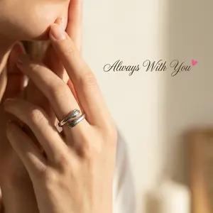 Hug Ring for My Daughter - A Symbol of Love and Protection Eternal Love Promise Ring, I Will Always Love You