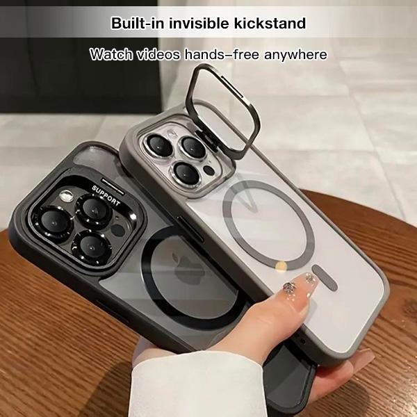 PuyaTeya Shockproof Camera Lens Protectors & Stand Protective Phone Case For iPhone 17 Pro Max cases 17/16/15/14/13/12 Pro/ProMax, MagSafe Durable Wireless Magnetic PuyaTeya Shockproof Camera Lens Protectors & Stand Protective Phone Case For iPhone 17 Pro Max cases 17/16/15/14/13/12 Pro/ProMax, MagSafe Durable Wireless Magnetic