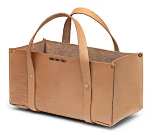 Kings County Buffalo Leather Tote Tool Bag Large Garden Tote