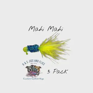 Mahi Mahi Crappie Jig ( 1/16 jig head, pack of 3)