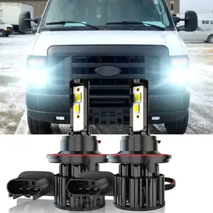 For Ford E-150 E-250 E-350 E-450 2008 2009 2010 2011 2012 2013 2014 Truck Accessories 2X H13 9008 LED Headlight Bulbs 6000K