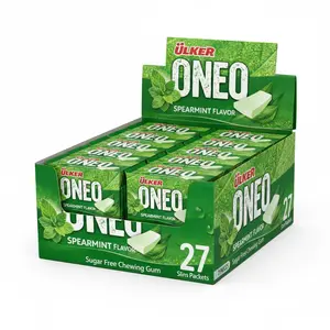 Oneo Spearmint Sugar Free Gum Sticks – Xylitol Chewing Gum 27 Slim Packs