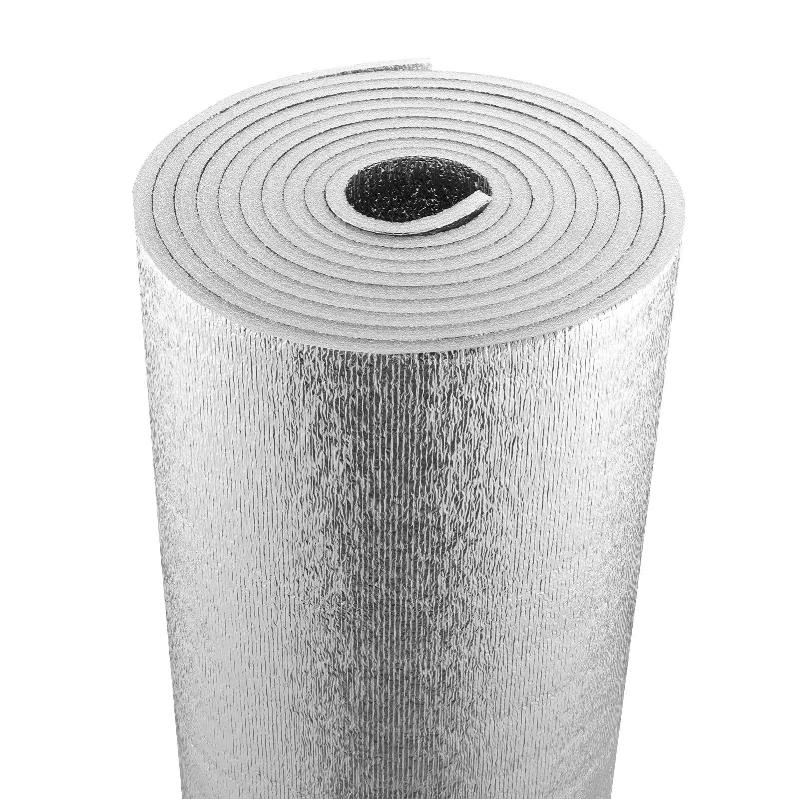 【SummerFinds】VEVOR Double Reflective Insulation Roll, Foam Core Radiant Barrier, 15.1mm 48 in x 25 ft, Double-Sided Aluminum Foil EPE Foam Heat Reflective Shield, Thermal Insulation Roll for Window RV Roof