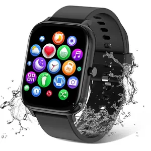 Smart Watch for Men Women Compatible with iOS Android Phone, 1.83" Full Touchscreen IP68 Waterproof Smartwatch,Fitness Tracker with Make/Recive Call 100+ Sport Modes Heart Rate/Sleep Monitor