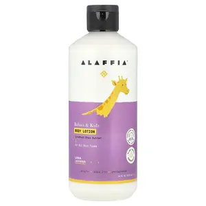 Alaffia Babies & Kids Body Lotion, Lemon Lavender, 16 fl oz (473 ml)