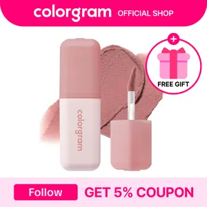 Colorgram Nude Blur Tint | Soft Velvet Matte Lip & Cheek Stain with Airbrushed Finish & Vegan Cruelty Makeup | Korean Makeup, Kbeauty