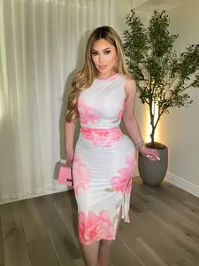 Peony Pink Ivory Dress