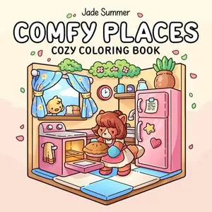 Comfy Places: Cute Coloring Book for Adults and Teens with Cozy Rooms and Hygge Scenes for Relaxation (Cozy Coloring Books)