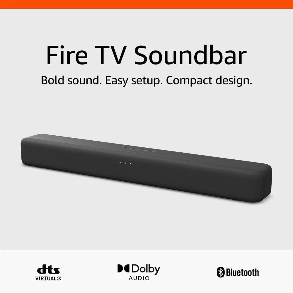 Open Box Fire TV Soundbar 2.0 Speaker (EVG487) with 1 Year Warranty