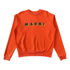 Marni 3D Logo Crewneck Sweatshirt Orange