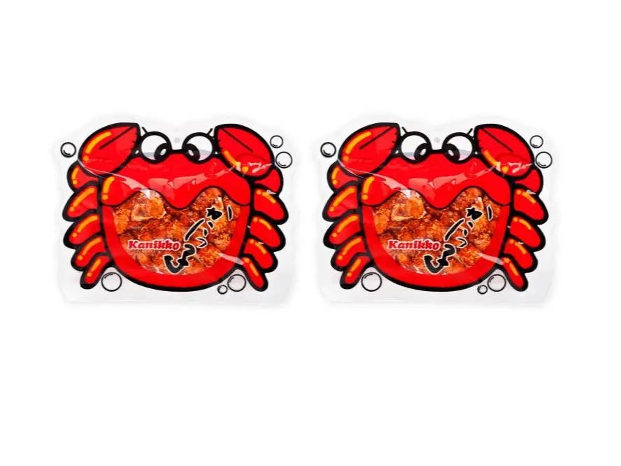 UMAYA - Okabe Kanikko - Ready To Eat Fried Japanese Baby Crabs - With A Hint Of Sweet Honey and Savory Seasonings - Crunchy Gourmet Snack From Japan - Individual 2.2oz (65g) Snack Size Bag - Pack of 2