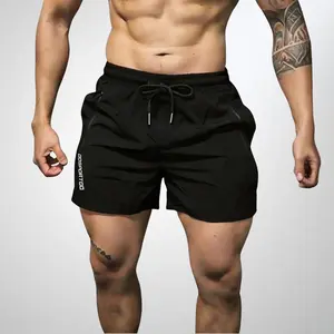 Men’s Summer Sports Shorts with Zipper Pockets for Running, Fitness, and Casual Wear