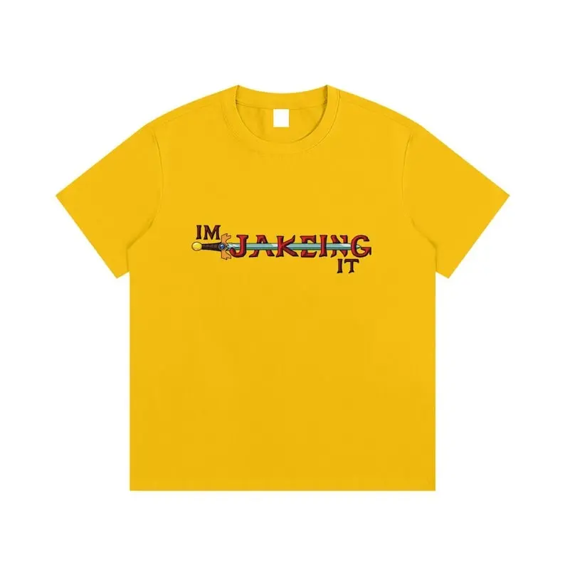 Im Jakeing It Adventure Time T-Shirt, Nostalgia 2D Print T-Shirt, Cartoon Network Shirt, Gifts for Cartoon Fans #AdventureTime #CartoonNetwork #NostalgiaCore #ToonVerse #FinnAndJake #GraphicTee #StreetwearUS