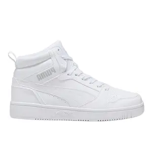 PUMA Mens Rebound V6 Lace Up Sneakers Shoes Casual - White